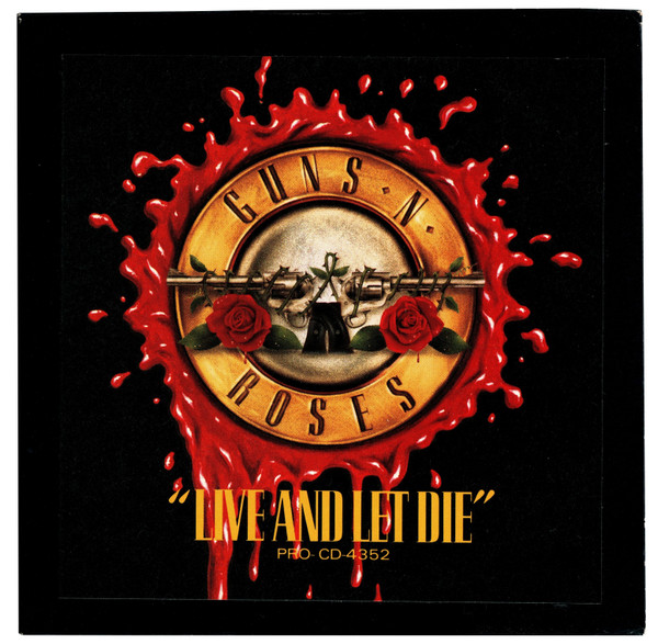 Guns N' Roses - Live And Let Die - Promo Cd Single - Nuevo Y
