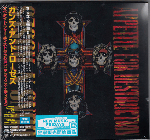 Guns N' Roses - Appetite For Destruction - Shm-Cd - 2 Cds - Hecho En Japón - Nuevo Y Sellado