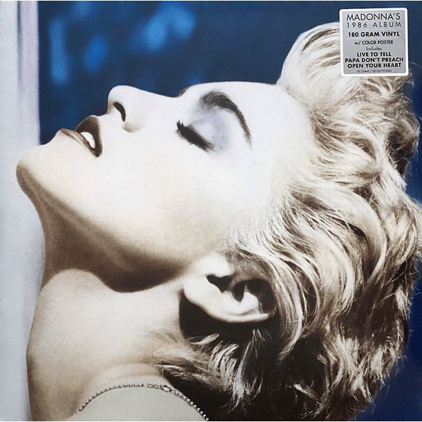 Madonna – True Blue - Vinilo 180 Gramos - Poster - Hecho En