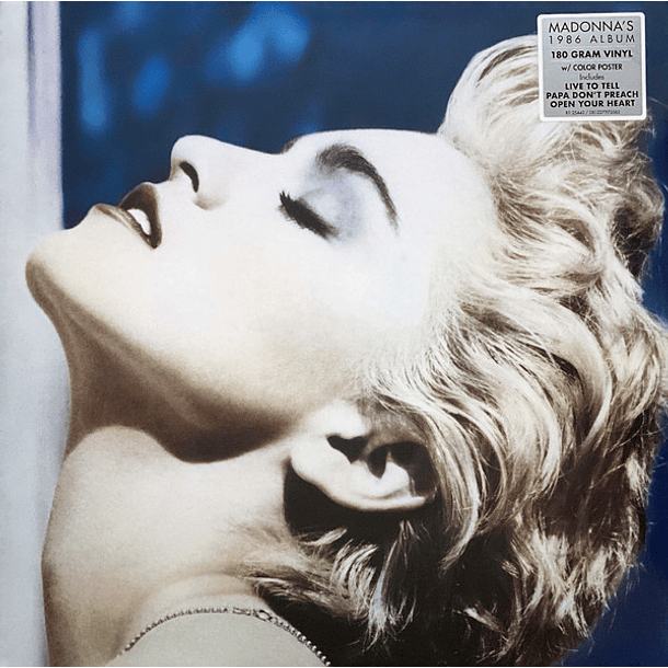Madonna – True Blue - Vinilo 180 Gramos - Poster - Hecho En Alemania 