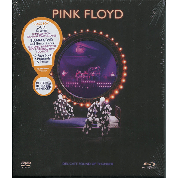 Pink Floyd – Delicate Sound Of Thunder - 2 Cds + Dvd + Blu R