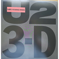 U2 – 3-D Dance Mixes - Vinilo 12