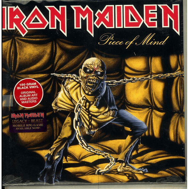 Iron Maiden – Piece Of Mind - Vinilo -180 Gramos - Hecho en U.s.a 