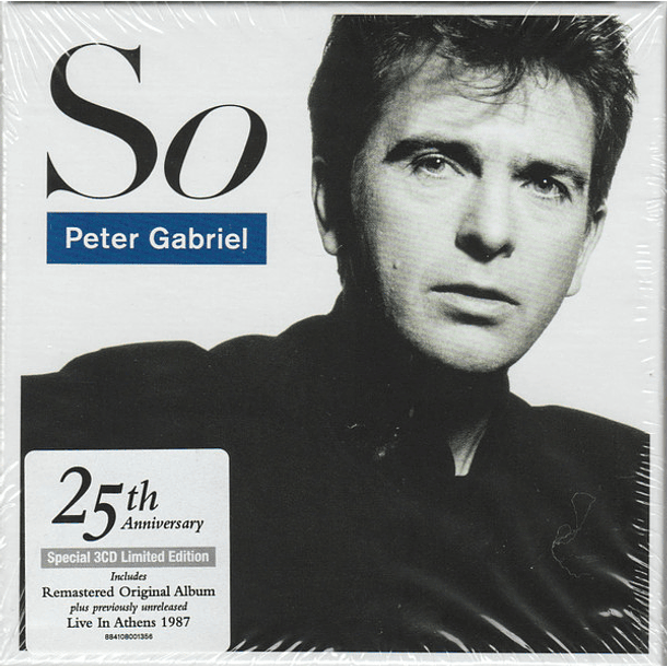Peter Gabriel – So - Edición Limitada - 3Cds - 25 Aniversario - Hecho En Europa 