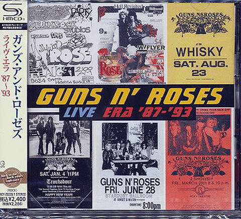 Guns N' Roses – Live Era '87-'93 - Shm-Cd - 2 Cds - Hecho En Japón - Nuevo Y Sellado