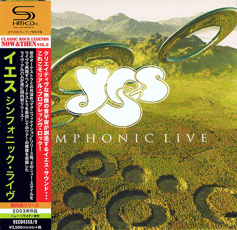 Yes – Symphonic Live - Shm-Cd - 2 Cds - Hecho En Japón - Nuevo Y Sellado