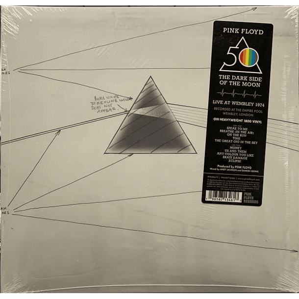 Pink Floyd – The Dark Side Of The Moon (Live At Wembley 1974) - Lp - 50th Anniversary - Hecho En U.S.A. 