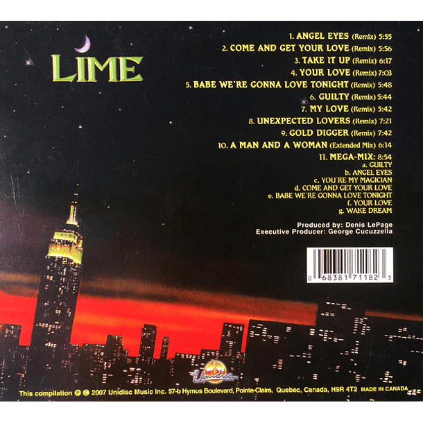 Lime - The Greatest Hits - Remixed - CD - Digipack - Unidisc 2