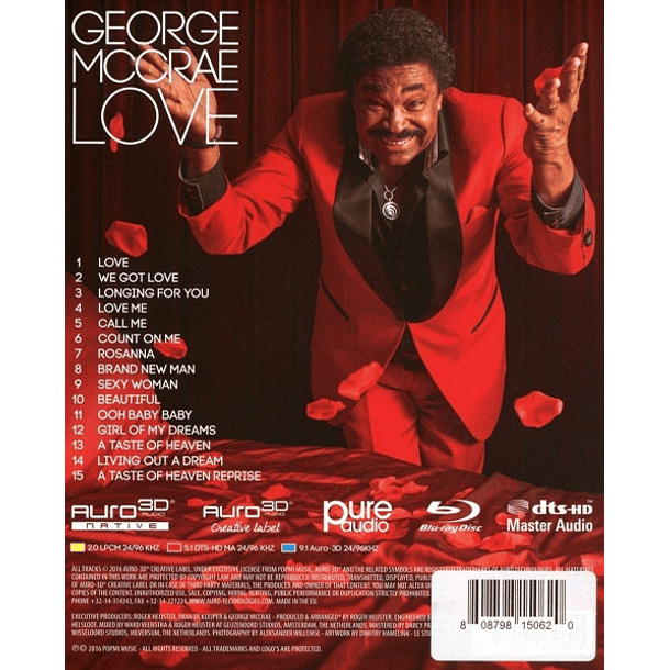 George McCrae – Love - Blu Ray Pure Audio - Hecho En Europa 2