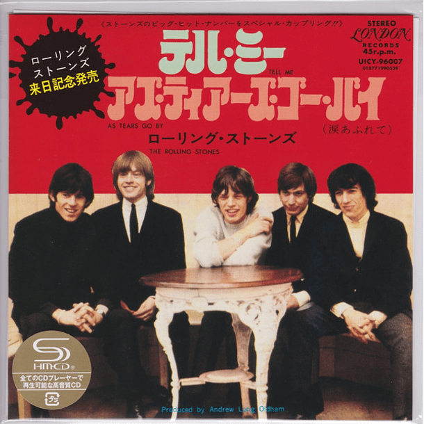 The Rolling Stones – Tell Me/As Tears Go By - Shm Cd - Cd Single - Mini Lp Carátula 7