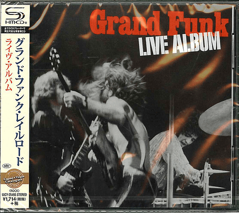 Grand Funk – Live Album - Shm Cd - Cd - 24 bit - Remasterizado - Hecho En Japón