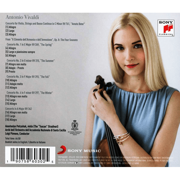 Anastasiya Petryshak - Archi dell'Orchestra dell'Accademia Nazionale di Santa Cecilia*, Luigi Piovano  2