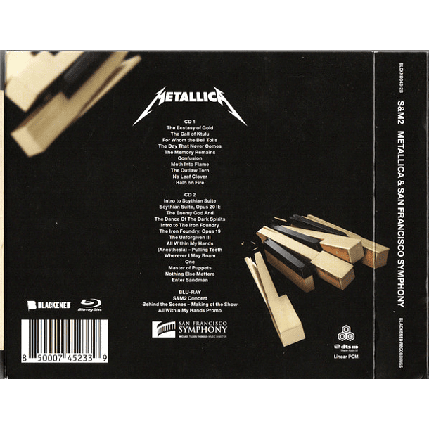 Metallica And San Francisco Symphony – S&M2 - Blu Ray +.2 Cds - Hecho En U.S.A. 2