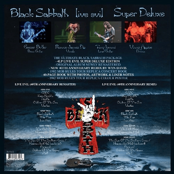 Black Sabbath – Live Evil - Super Deluxe - 4 Lps - Hecho En Alemania 2