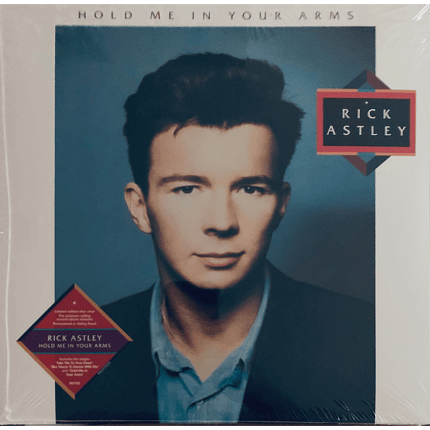 Rick Astley – Hold Me In Your Arms - Lp - Edición Limitada - Color Azul - Remasterizado 1