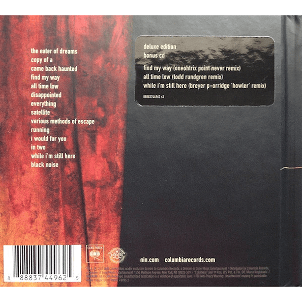 Nine Inch Nails – Hesitation Marks - 2 Cds - Deluxe Edition - Hardcover Book - Hecho En U.S.A, 2