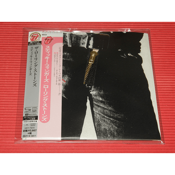 The Rolling Stones – Sticky Fingers - Shm Cd - Cd - Mini Lp - Carátula Con Cierre - Hecho En Japón 1