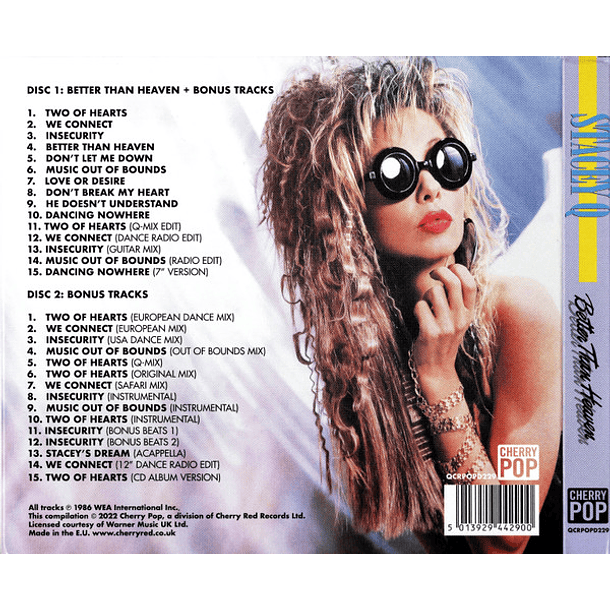 Stacey Q – Better Than Heaven - 2 Cds - Expanded Edition - Hecho En Europa 2