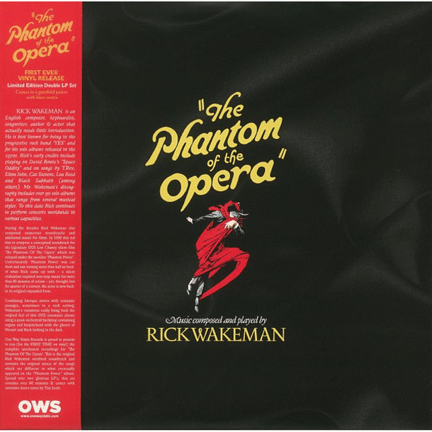 Rick Wakeman ‎– The Phantom Of The Opera - 2 Lps - Deluxe Edition - Edición Limitada 1