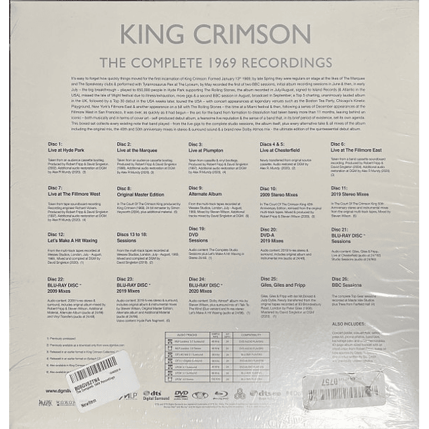 King Crimson – The Complete 1969 Recordings - 20 Cds + 2 Dvds + 4 Blu Rays + Posters + Libro 40 Páginas 2