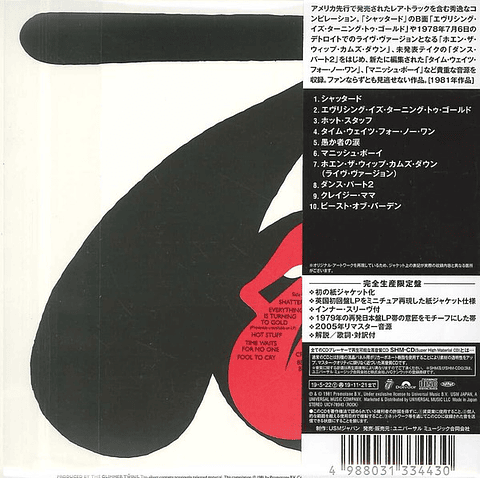The Rolling Stones – Sucking In The Seventies - Shm Cd - Cd - Mini Lp - Hecho En Japón