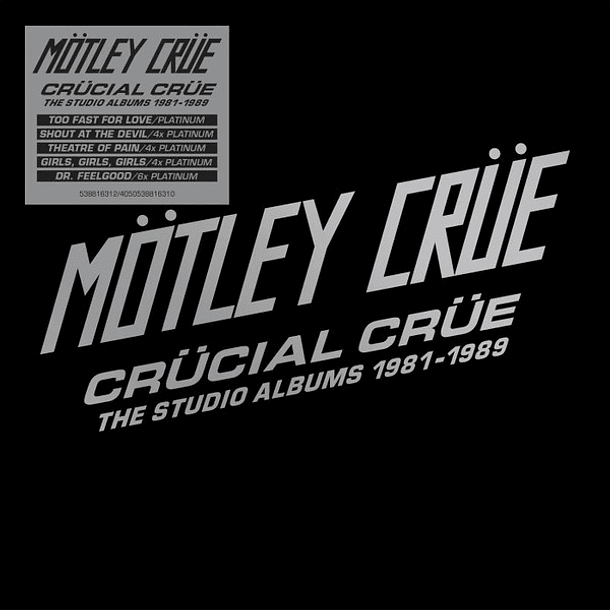 Mötley Crüe – Crücial Crüe (The Studio Albums 1981-1989) - Box Set - 5 Cds  1