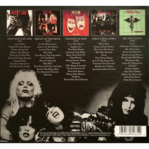 Mötley Crüe – Crücial Crüe (The Studio Albums 1981-1989) - Box Set - 5 Cds  2