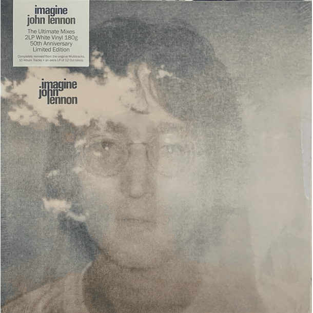 John Lennon – Imagine - 2 Lps - Color Blanco - 180 Gramos - Edición Limitada - 50th Anniversary - Hecho En Alemania 1