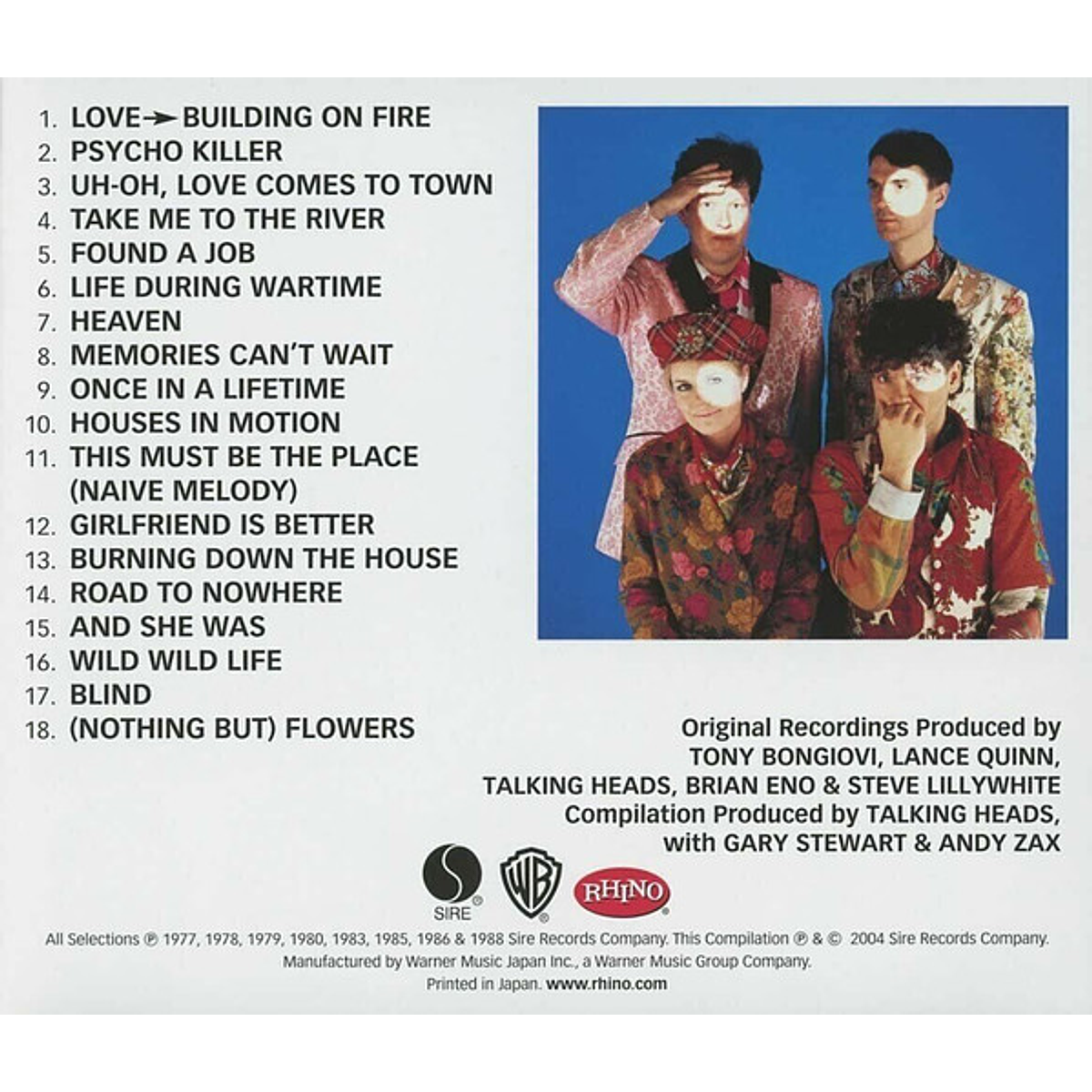 Talking Heads The Best Of Talking Heads Shm Cd Cd He