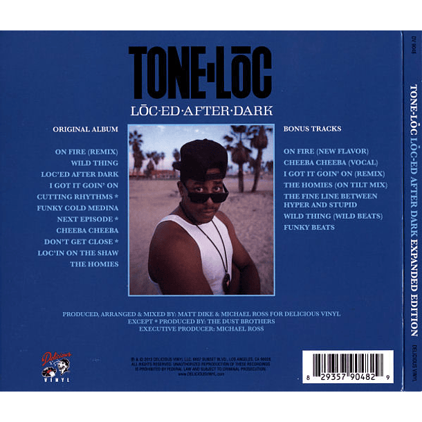 Tone Loc – Loc-ed After Dark Expanded Edition - Cd - Bonus Tracks - Digipack 2