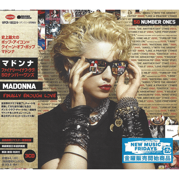Madonna – Finally Enough Love (50 Number Ones) - 3 CDs - Digipack - Hecho En Japón - Nuevo Y Sellado 