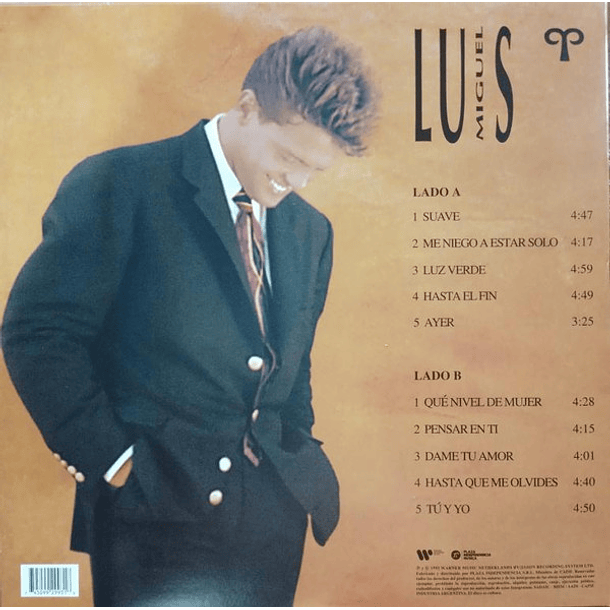 Luis Miguel – Aries - Lp - Hecho En Argentina 2
