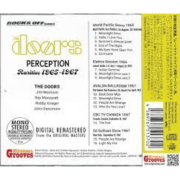 The Doors - Perception - Rarities 1965 - 1967 - Cd  2