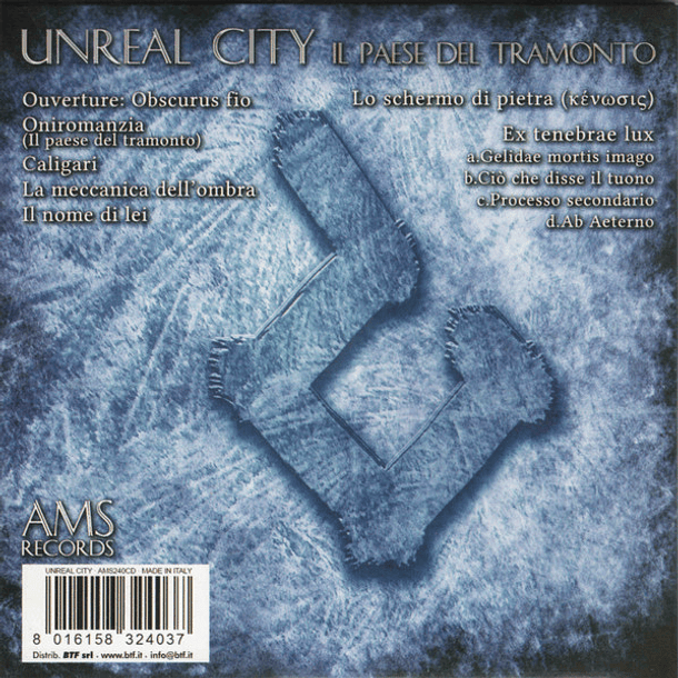 Unreal City ‎– Il Paese Del Tramonto - Cd - Mini Lp -  Hecho En Italia 2