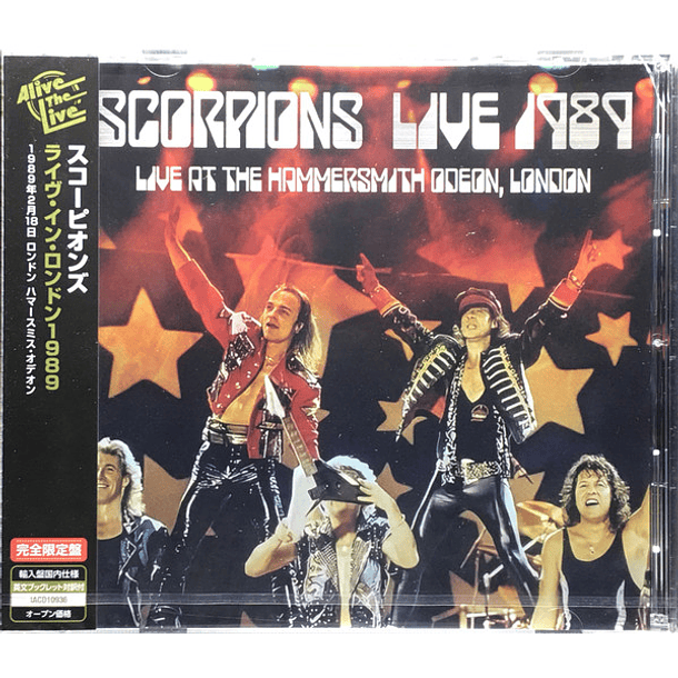 Scorpions – Live 1989: Live At The Hammersmith Odeon, London - Cd - Bootleg  1