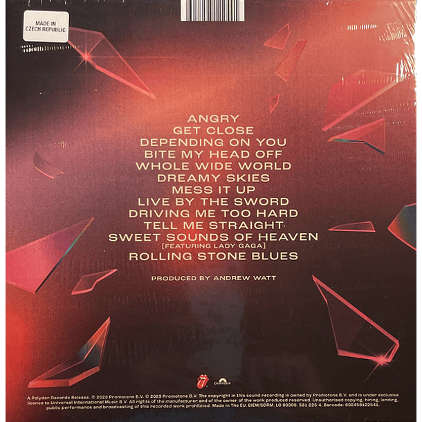 Rolling Stones – Hackney Diamonds - Cd + Blu Ray Audio - Libro 64 Pág. - Carátula Lenticular - Multicanal - Dolby Atmos + Stereo 24 Bit / 96 kHz 2