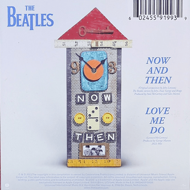 The Beatles – Now And Then / Love Me Do - Cd Single - Hecho En Europa 2