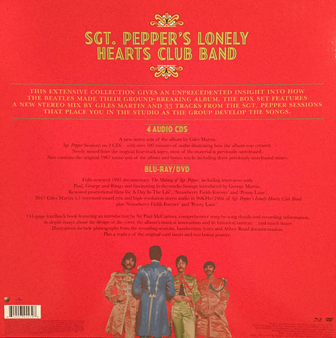 The Beatles – Sgt. Pepper's Lonely Hearts Club Band - 4 Cds + Dvd + Blu Ray - Hecho En Alemania - Nuevo Y Sellado