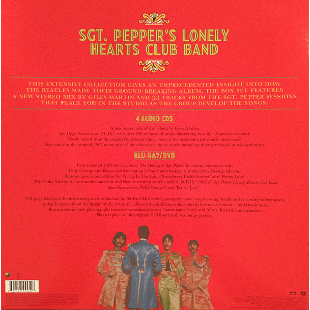 The Beatles – Sgt. Pepper's Lonely Hearts Club Band - 4 Cds + Dvd + Blu Ray - Hecho En Alemania 2