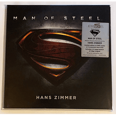 Hans Zimmer – Man Of Steel (Original Motion Picture Soundtrack) - 2 Lps - Color Azul Transluciente - Hecho En Europa