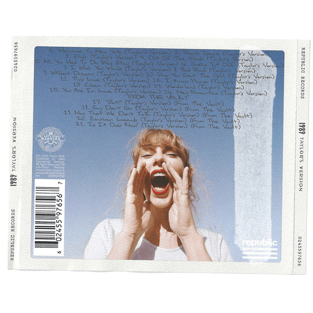 Taylor Swift ‎– 1989 (Taylor's Version) - CD - Special Edition -  Crystal Skies Blue Edition 2