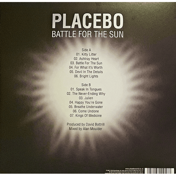 Placebo – Battle For The Sun - Lp - Hecho En Europa 2