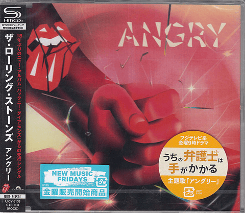 Rolling Stones – Angry - Shm - Cd Single - Hecho En Japón - Nuevo y Sellado