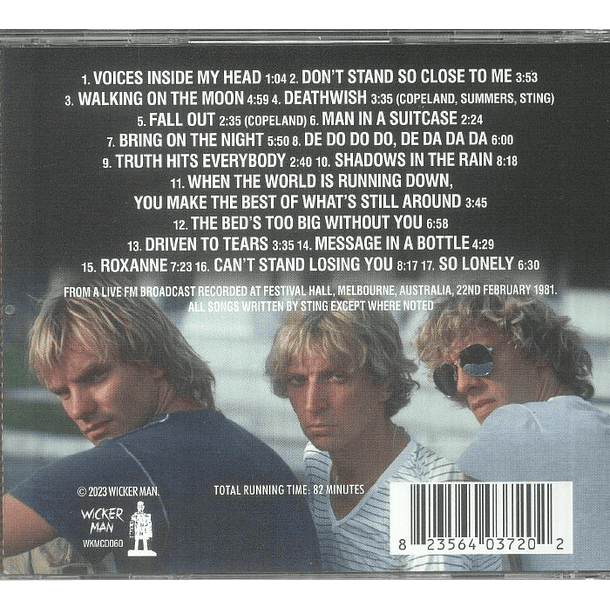 The Police – Melbourne - Cd - Bootleg (Silver)  2