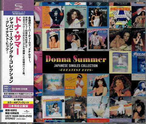 Donna Summer – Japanese Singles Collection - Greatest Hits - 3 Cds + DVD - NTSC - Hecho En Japón