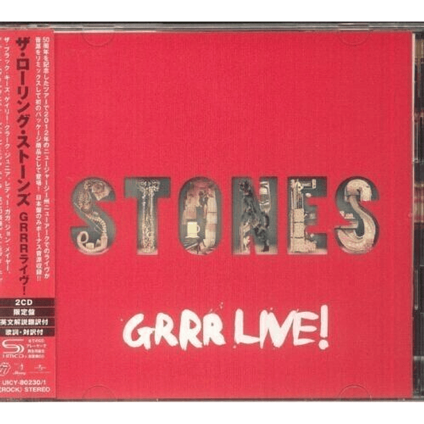 The Rolling Stones – Grrr Live! - 2 Cds - Shm-Cd - Bonus Tracks - Hecho En Japón - Nuevo Y Sellado 