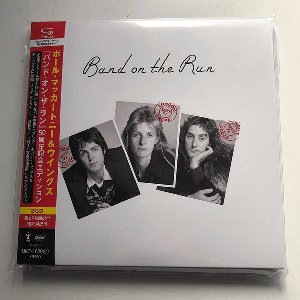 Paul McCartney & Wings – Band On The Run - 2 Cds - Shm Cd - Mini Lp - Hecho En Japón - Nuevo Y Sellado 