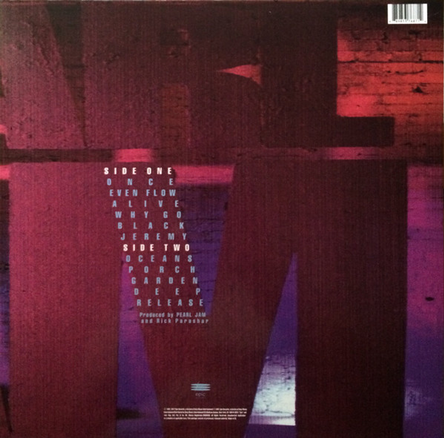 Pearl Jam – Ten - Lp - Hecho En U.S.A. - Nuevo Y Sellado 2