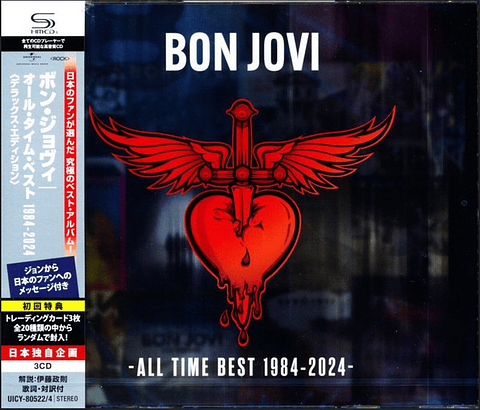 Bon Jovi – All Time Best 1984-2024  - Shm Cd - 3 Cds - Hecho En Japón - Deluxe Edition - Nuevo Y Sellado