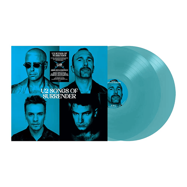 U2 – Songs Of Surrender - 2 Lps - Translucent Sea Glass Blue - Edición Limitada - Hecho En U.S.A.  